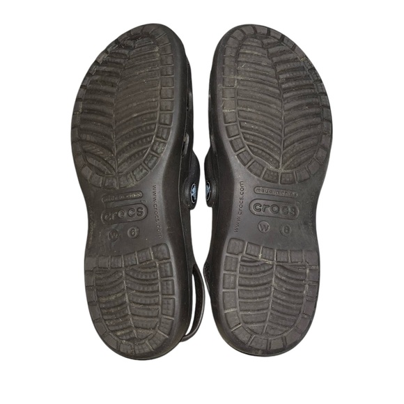 Crocs Shayna Mary Jane Slingback Flats Croslite Low Top Slip On Brown Women 6 - Picture 5 of 5